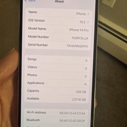 AT&T Iphone 14 Pro 256G