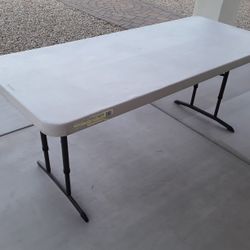 Lifetime Table 72 L X 29 W Adjustable Height 