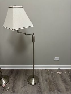 Swing Arm Floor Lamp Brushed Nickel