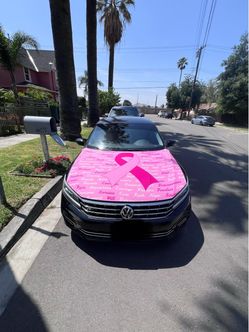 Breast cancer awareness hood cover one size