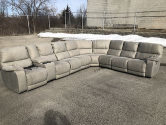 Power Reclining Sectional Couch
