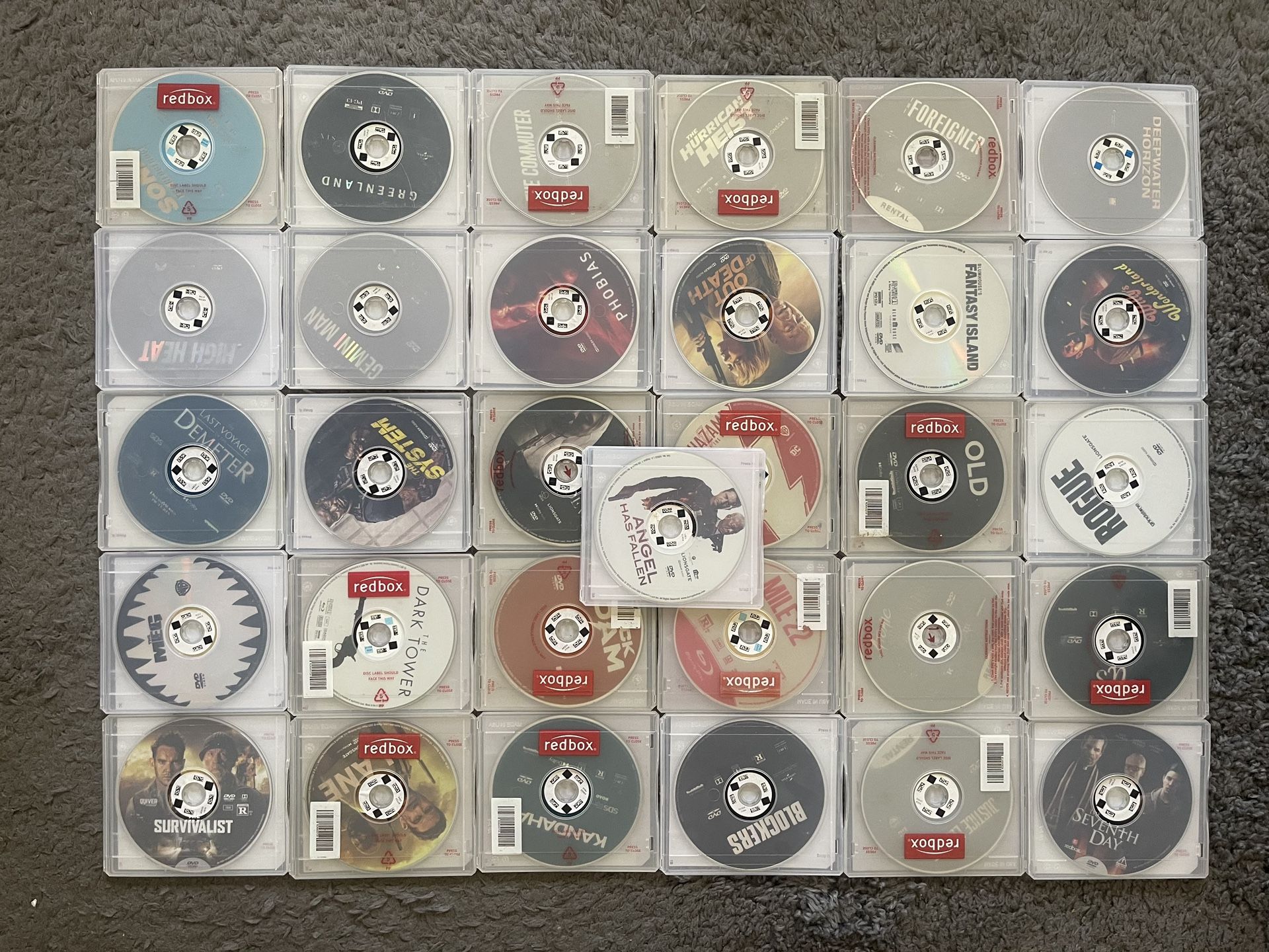 Redbox Dvd Movies Lot