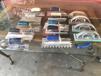 Stainless steel floor trowel todo por 80 dolares