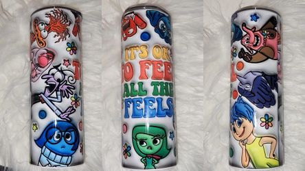 20 oz Tumbler Inside Out Inspired