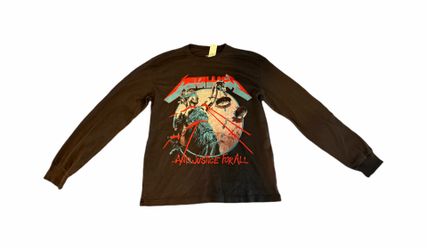 Gap Kids unisex dark gray Metallica long sleeve shirt