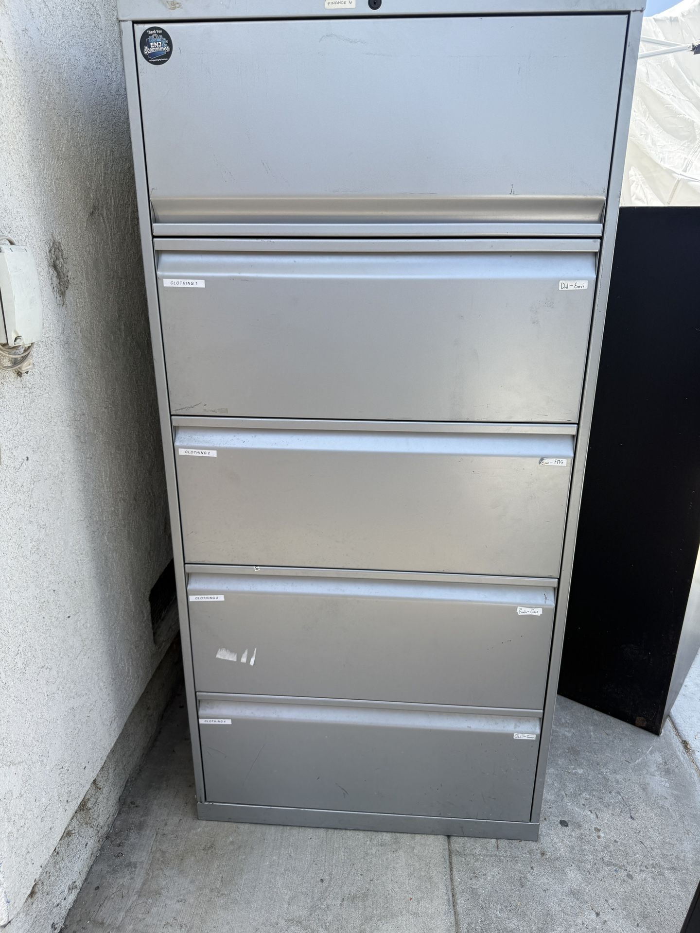 5 Drawer File Cabinet