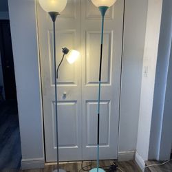 2 Floor Lamps 73”H  In Good Condition $10 Each Firm On Price