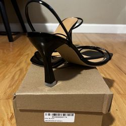 Mica’s Black Slip On Heel