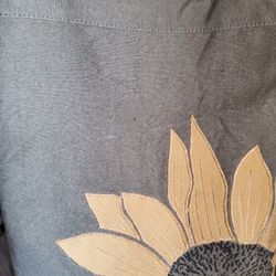Mona B/ Cornflower Design Tote Bag/ Preowned/ Missing Shoulder Strap