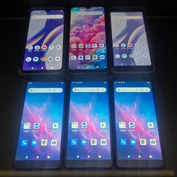 Lot of 6 Budget Android Smartphones - Cloud Mobile & BLU (Tested & Working)