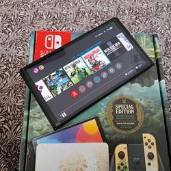 Modded Nintendo Switch OLED Zelda Special Edition
