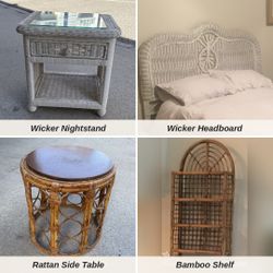 Vintage Rattan & Wicker Furniture – MUST GO, Moving Today!