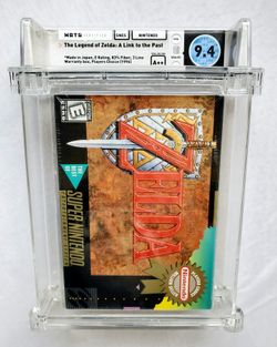 WATA 9.4 A++ LEGEND OF ZELDA A LINK TO THE PAST Nintendo SNES 1992 SEALED POP 15