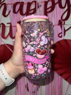 Valentines Day Snow globe Cup