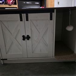 Cat Litter Box White Farmhouse Furniture