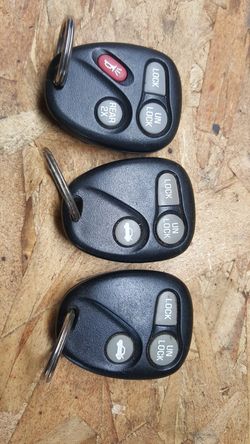 GM key fobs