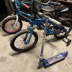 Kids Bikes And Scooter