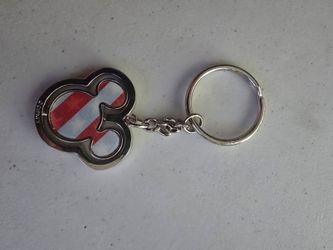 Vintage Disney Micky Mouse hologram patriotic Keychain