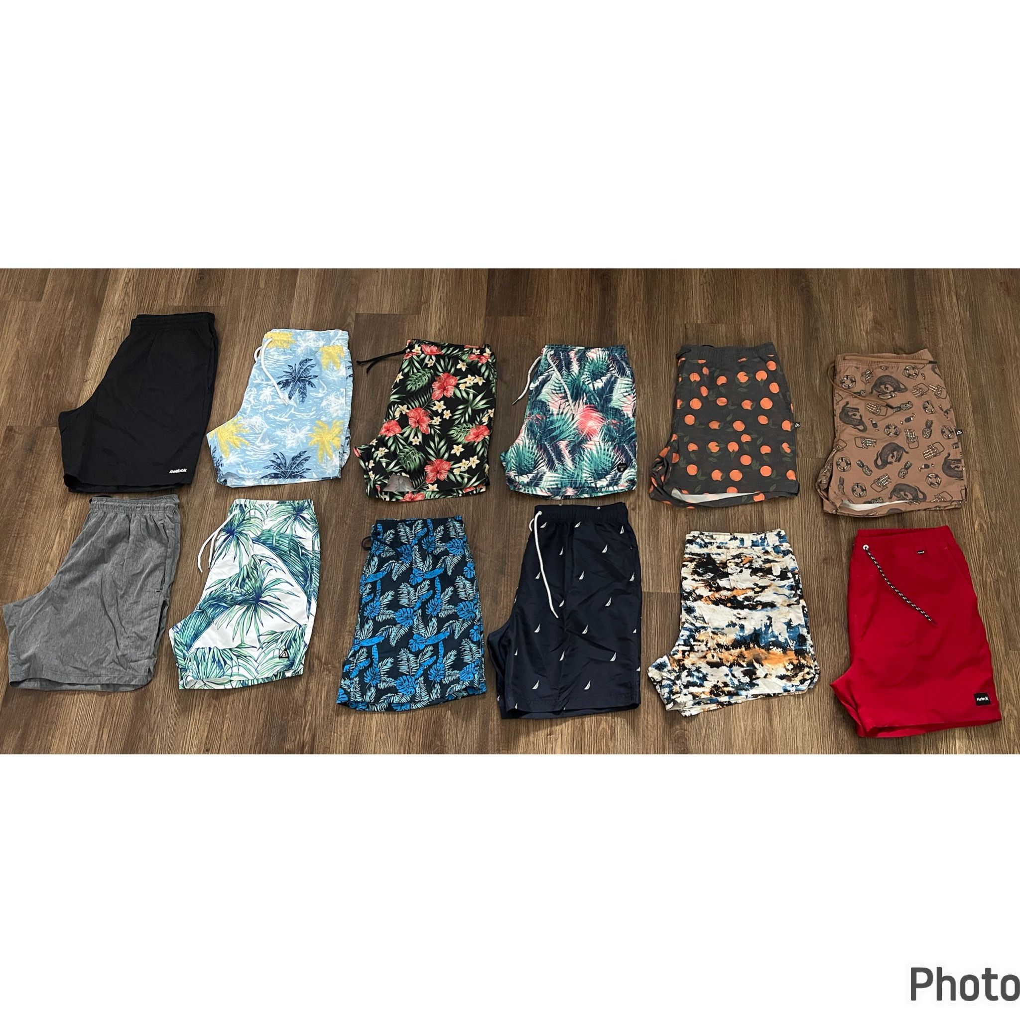 Xlarge, men’s shorts bundle 12 pieces (Target, nautica, Tommy Hilfiger, reebok)