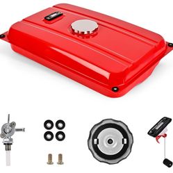 5 Gallon Generator Gas Fuel Tank with Filter Gauge Cap Universal Fit Compatible with EC2500