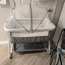 Baby Bassinet And Items 