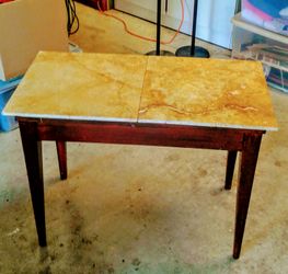 Marble & Mahogany side table