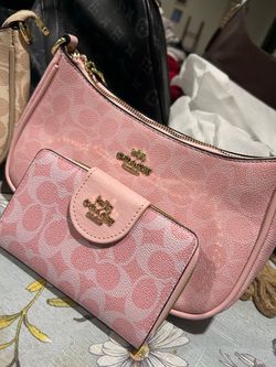 Coach Signature Shoulder Bag and Wallet Set