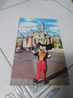 Vintage Disneyland Mickey Mouse Postcard