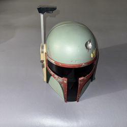 STAR WARS BOBA FETT Electronics Helmet HASBRO 2009 With Antenna COMPLETE TESTED
