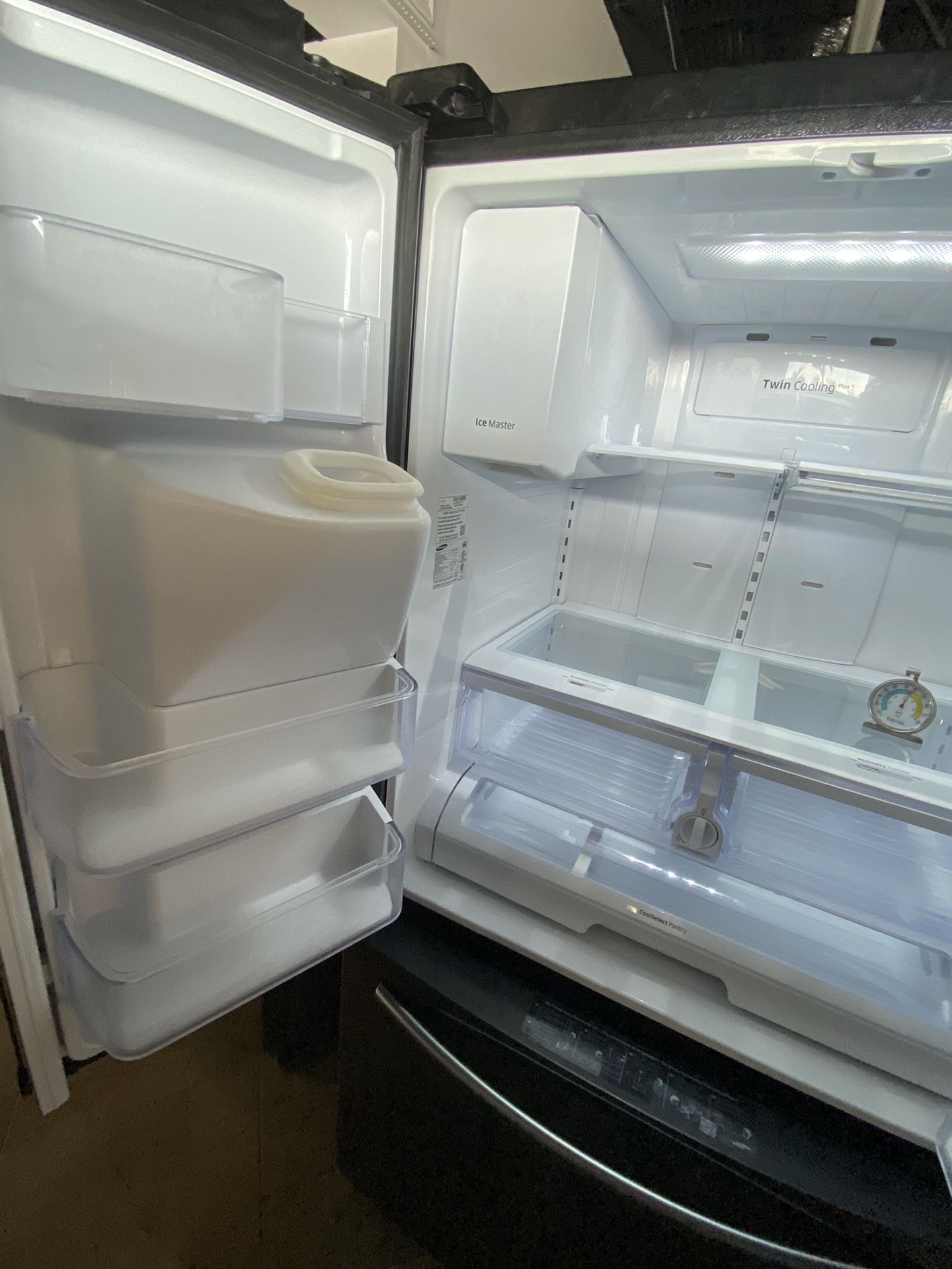 Samsung stainless steel refrigerator 36” wide working perfect and 45 days warranty. Delivery service available