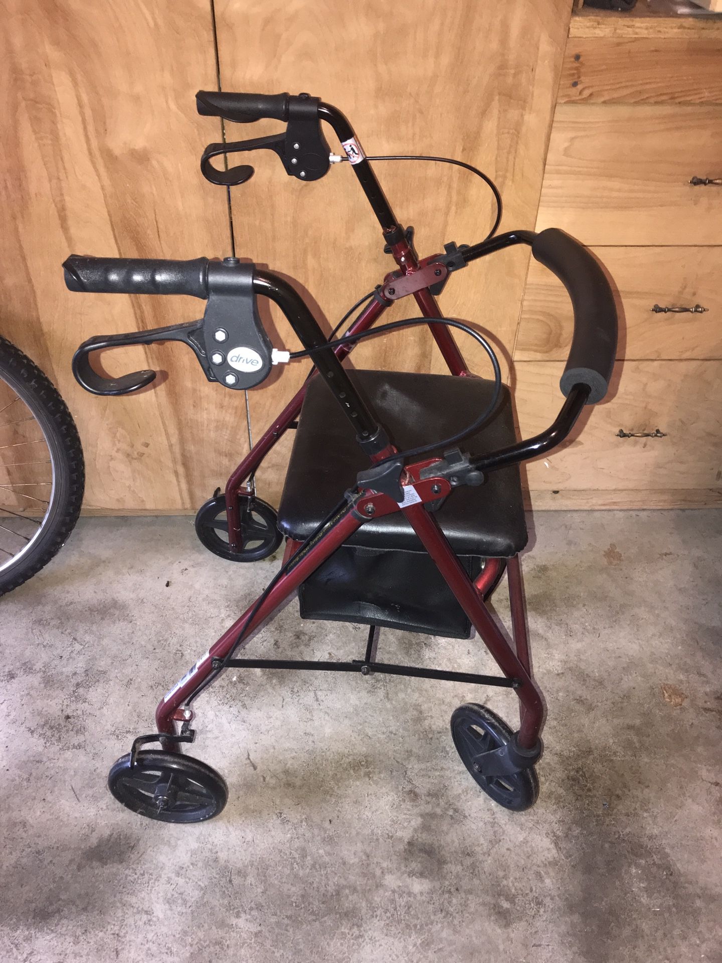 Drive Walker with Seat and Storage