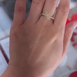 14k Gold Butterfly Ring