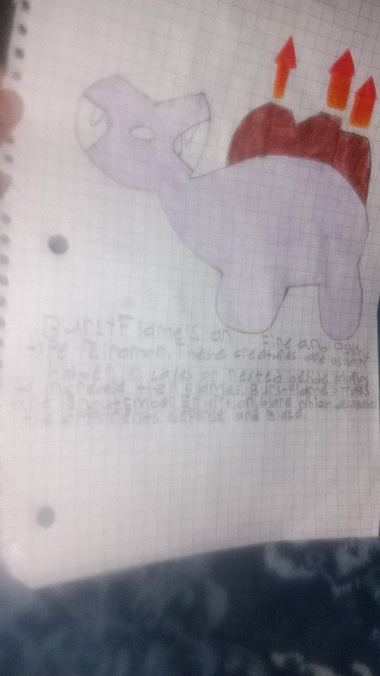 Fakemon: BurstFlame Drawing