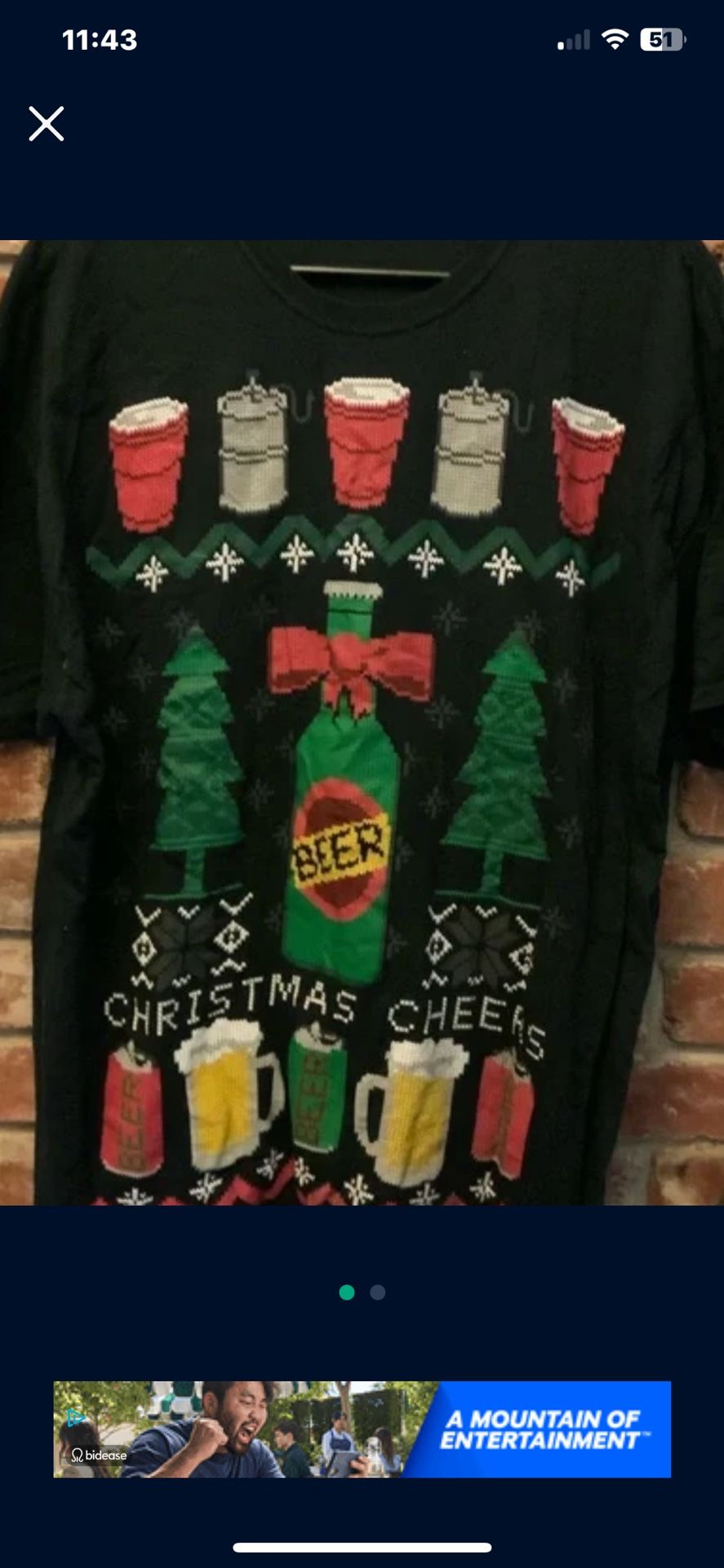 Christmas Tshirt Large 