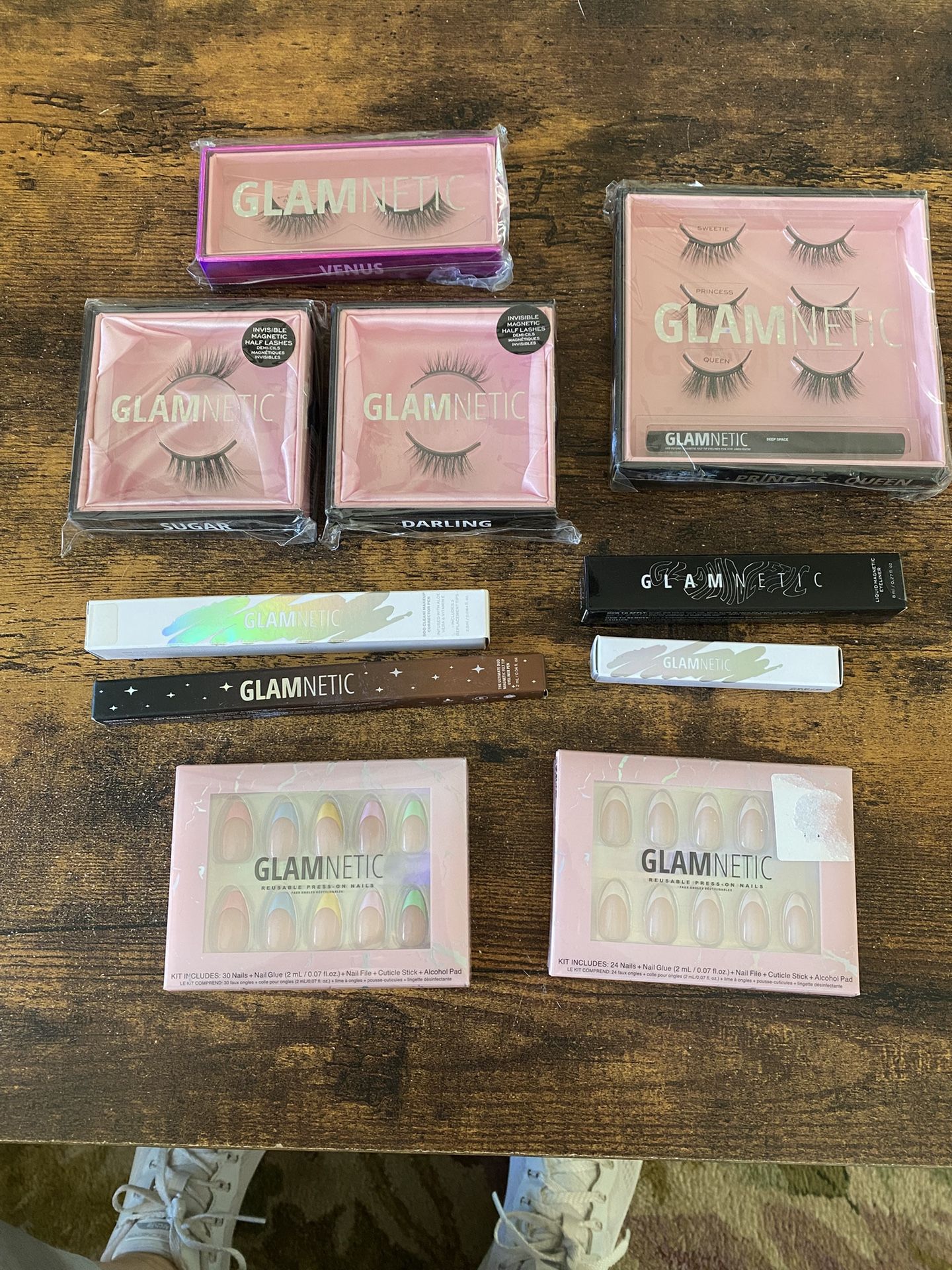 GLAMNETIC - Unopened! Lashes, Liner and Nails