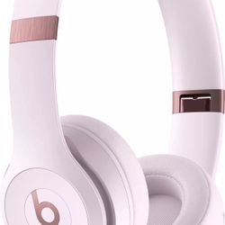 Beats Solo 4 - Wireless Bluetooth On-Ear Headphones, Apple & Android Compatible, Up to 50 Hours of Battery Life - Cloud Pink 