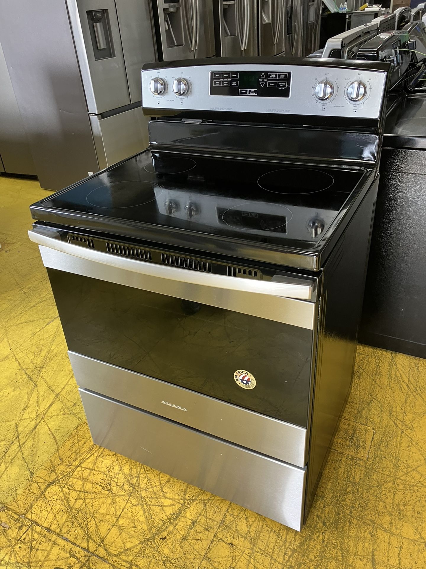 AMANA ELECTRIC STAINLESS STEEL STOVE for Sale in North Providence, RI OfferUp