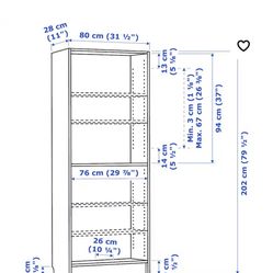 2 IKEA Bookshelves (Billy Style) 