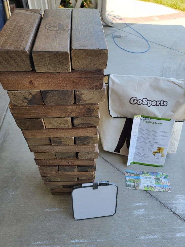 Giant Jenga Type Game With Case BY Go Sports