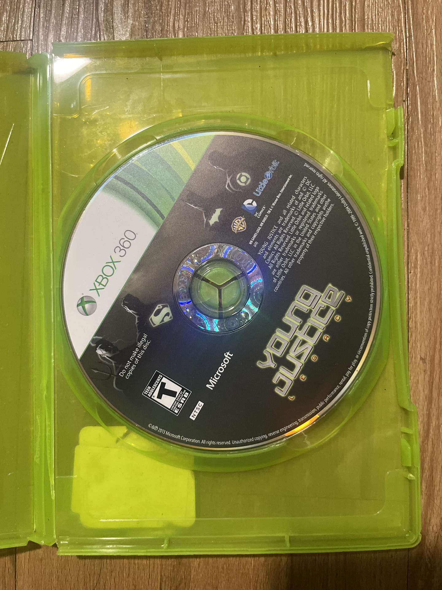 Young Justice xbox 360 game