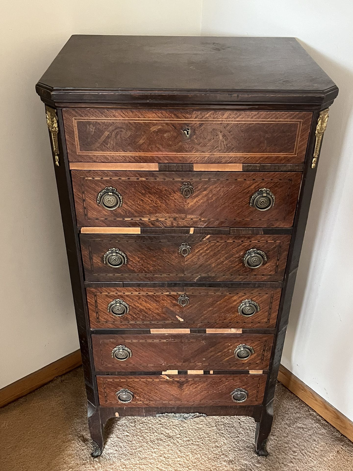 Antique Tall Dresser 