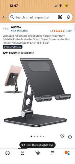 Adjustable Tablet Stand Holder