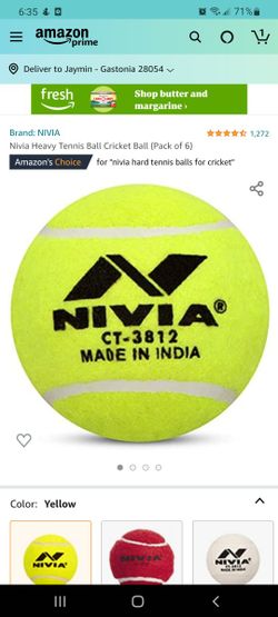 Nivia Hard Tennis Ball For Cricket