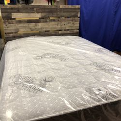 New Full Size Bed With Mattress And Boxspring Included 