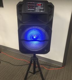 15 Inch Rechargeable Bluetooth Speaker/aux/fm/USB And SD Port/microphone For Karaoke/brand New!!