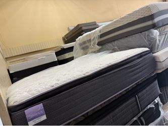 King mattress pillow top set