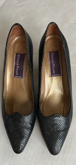 Phyllis Poland Snakeskin Pumps Made in Italy