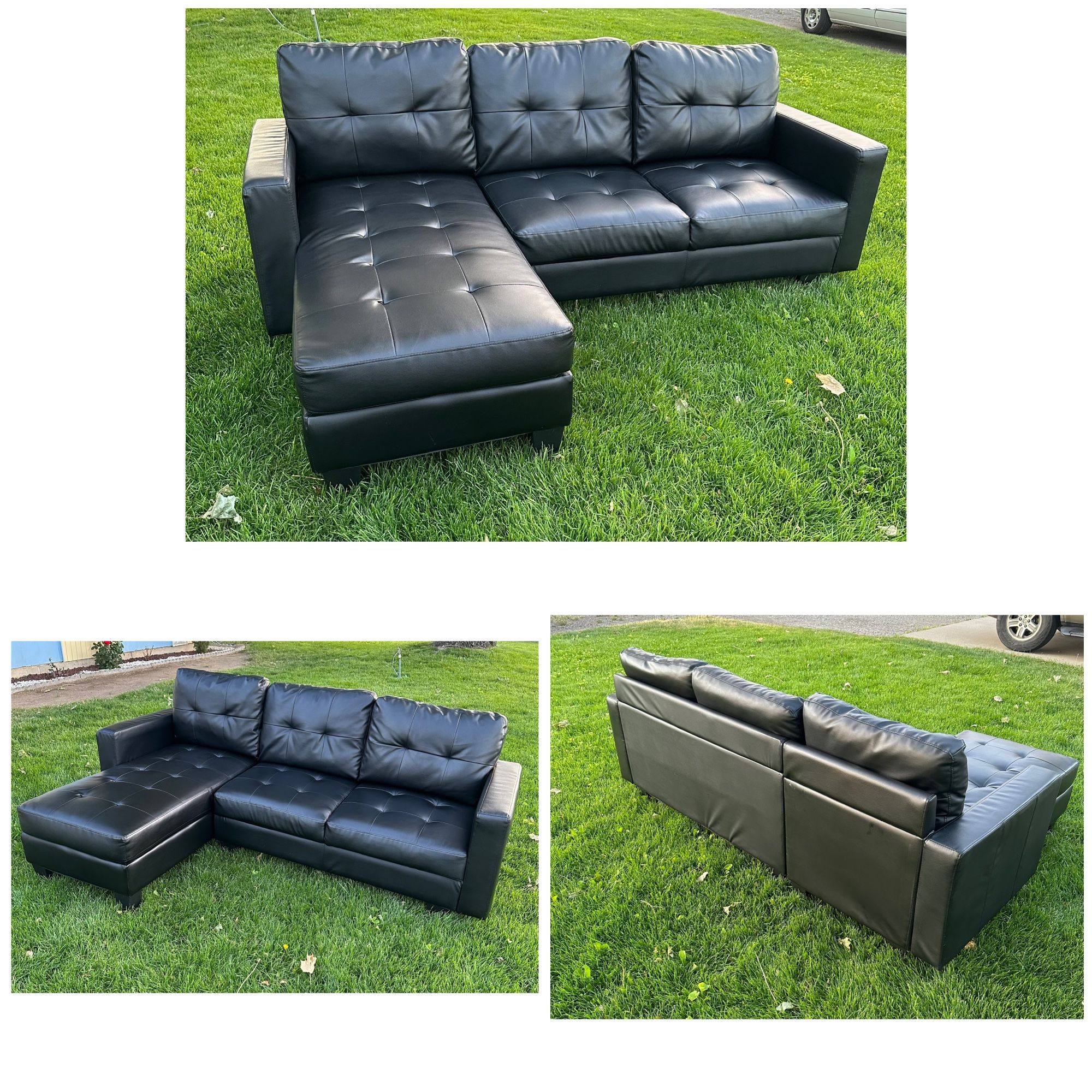 Beautiful Black Sectional !