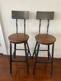 metal bar stools set