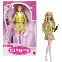 Barbie Signature Clueless Cher Collector Doll w/ Yellow Plaid Suit - NEW